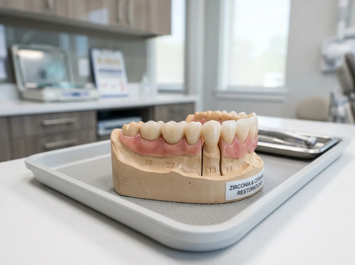CAD CAM Zirconia crowns and dental bridges in Airoli