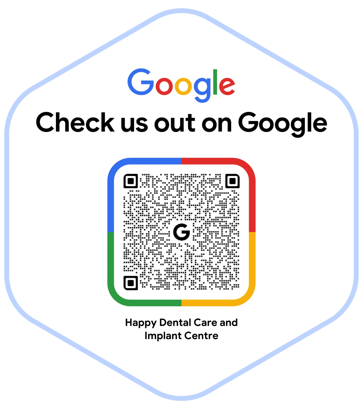Scan to Review on Google
