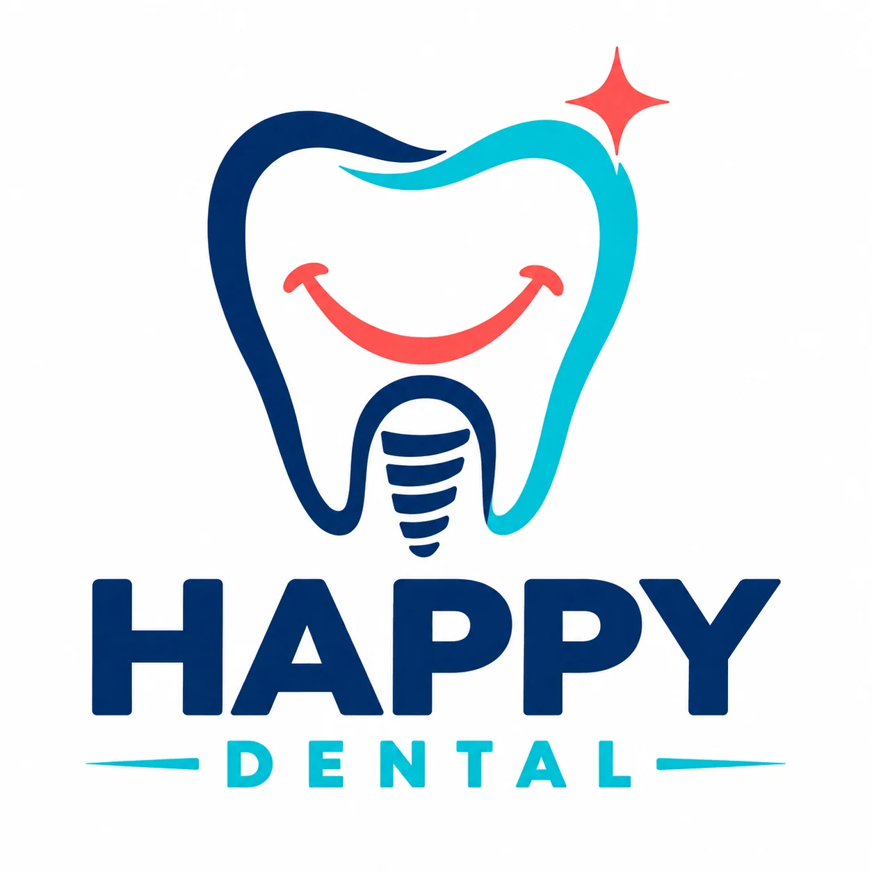 Happy Dental Care & Implant Centre Logo