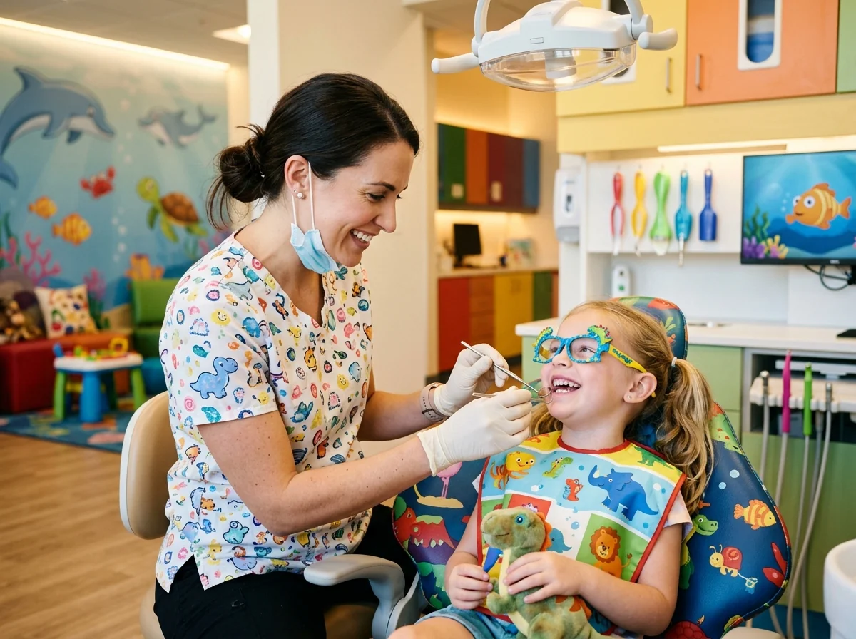 Child friendly pediatric dental care in Airoli